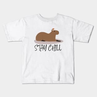 Capybara, Stay chill Kids T-Shirt